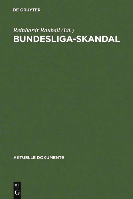Bundesliga-Skandal (Aktuelle Dokumente)
