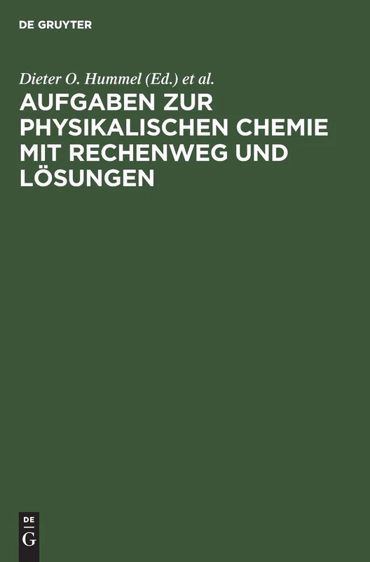 Aufgaben Zur Physikalischen Chemie Mit Rechenweg Und Lösungen