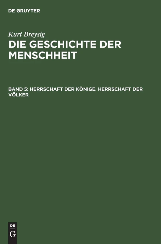 Herrschaft der Könige. Herrschaft der Völker: Herrschaft Der Völker
