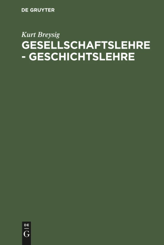 Gesellschaftslehre - Geschichtslehre