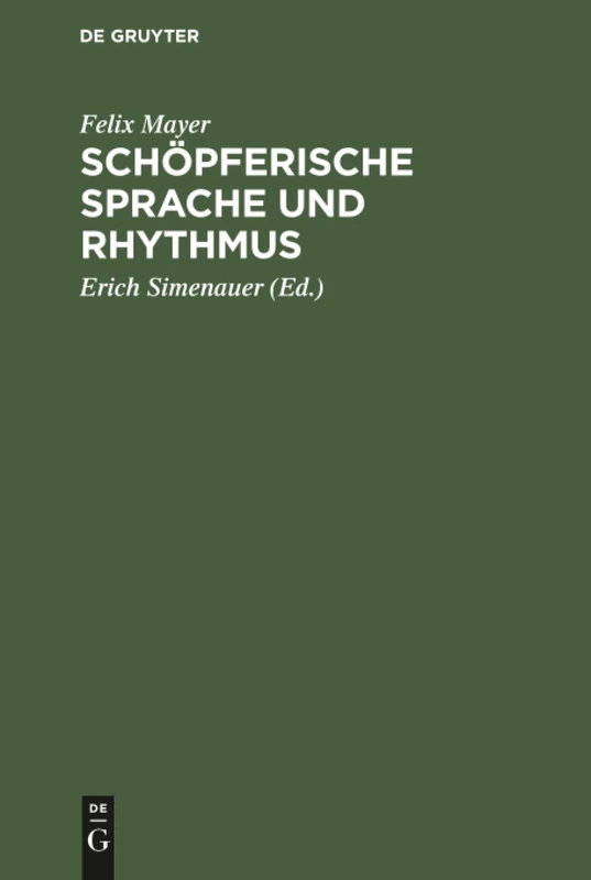 Schöpferische Sprache und Rhythmus