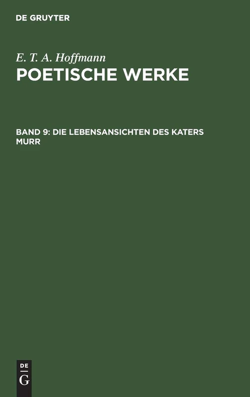Die Lebensansichten des Katers Murr: 9 (Poetische Werke) - Image 1