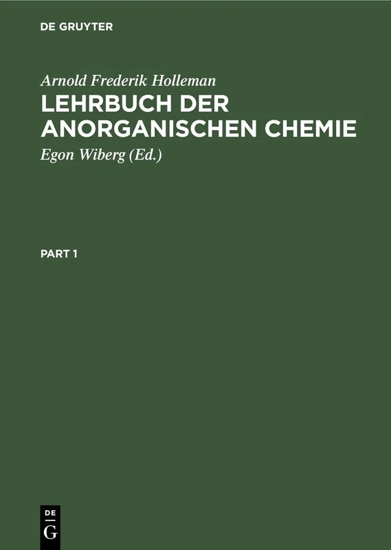 Lehrbuch Der Anorganischen Chemie