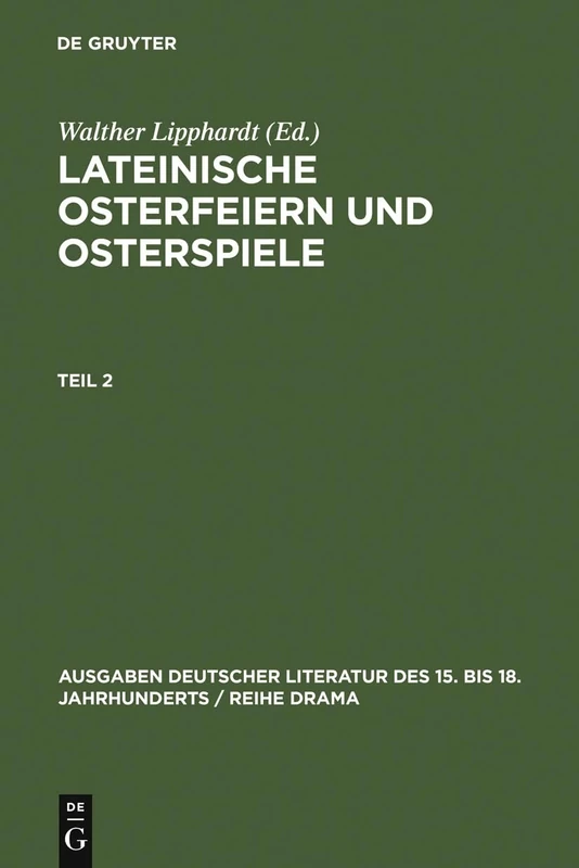 Lipphardt, Walther; Lipphardt, Walther; Lipphardt, Walther; Lipphardt, Walther; Lipphardt, Walther; Lipphardt, Walther; Lipphardt, Walther: ... Literatur Des 15. Bis 18. Jahrhunderts /)