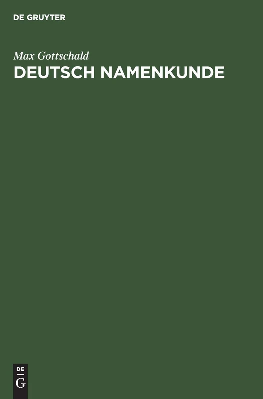 Deutsch Namenkunde