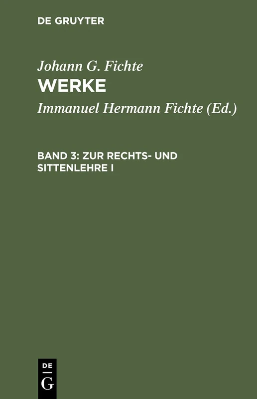Zur Rechts- Und Sittenlehre I - Image 1