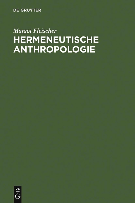 De Gruyter Hermeneutische Anthropologie: Platon, Aristoteles