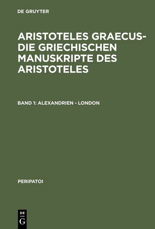 Alexandrien - London: 8 (Peripatoi) - Image 1