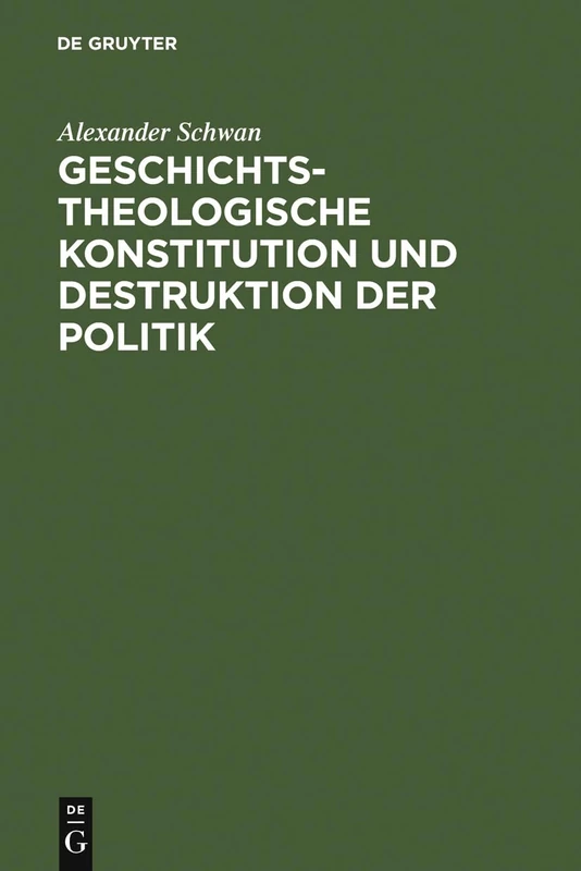 Geschichtstheologische Konstitution Und Destruktion Der Politik: Friedrich Gogarten Und Rudolf Bultmann - Image 1