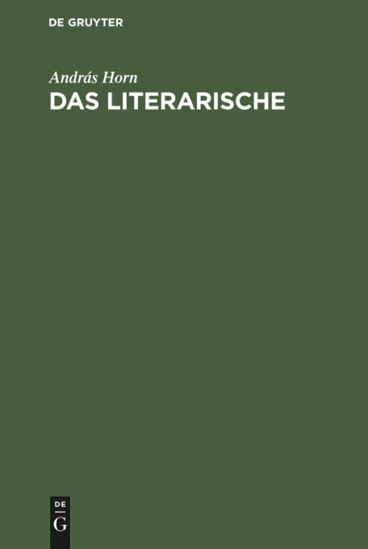 Das Literarische: Formalistische Versuche Zu Seiner Bestimmung - Image 1