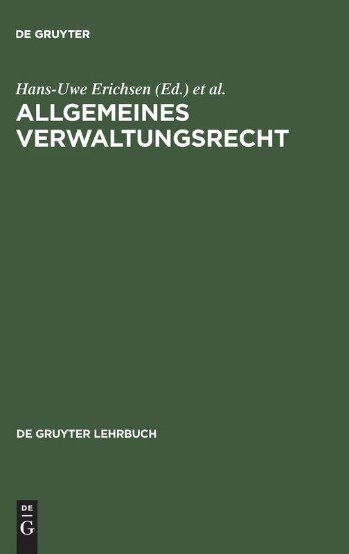 Allgemeines Verwaltungsrecht (De Gruyter Lehrbuch)