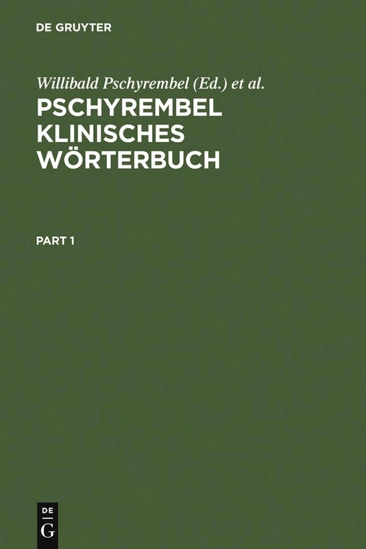 Pschyrembel Klinisches Wörterbuch: Mit Klinischen Syndromen Und Nomina Anatomica - Image 1