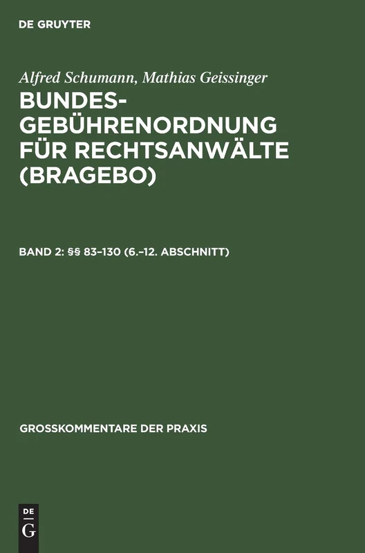 De Gruyter - 83-130 (6.-12. Abschnitt): Anhang. Nachtrag.