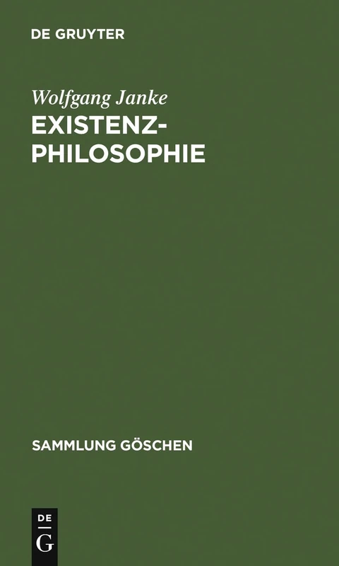 Existenzphilosophie: 2220 (Sammlung Göschen) - Image 1