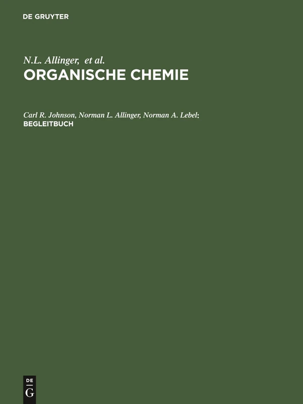 Begleitbuch: Antworten Zu Den Übungsaufgaben (Organische Chemie)