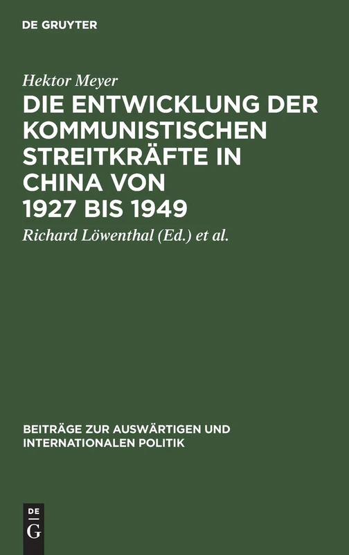 De Gruyter - Die Entwicklung Der Kommunistischen Streitkrafte