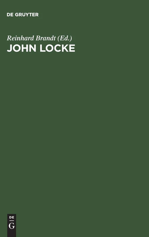 John Locke: Symposium Wolfenbüttel 1979