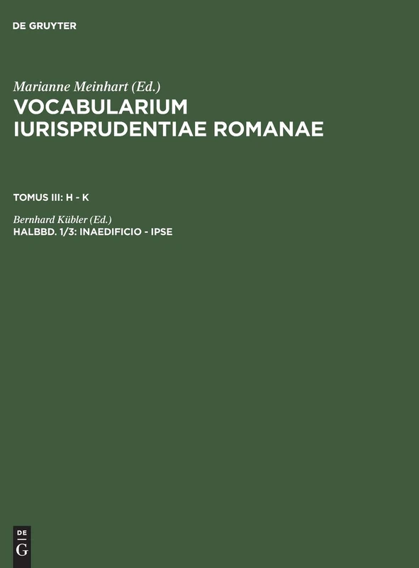 inaedificio - ipse (Vocabularium iurisprudentiae Romanae)