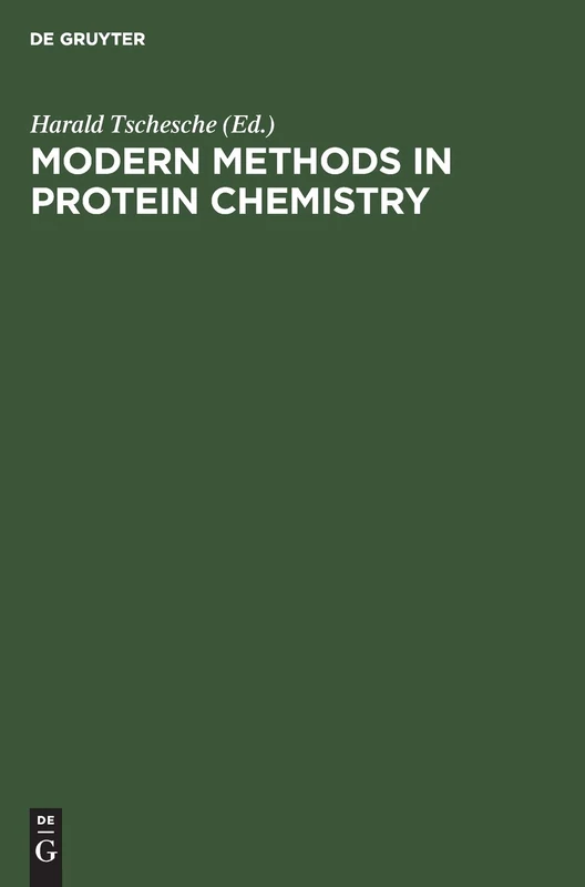 Modern methods in protein chemistry: Review articles following the joint meeting of the Nordic Biochemical Societies Damp/Kiel, FR of Germany, September 27–29, 1982