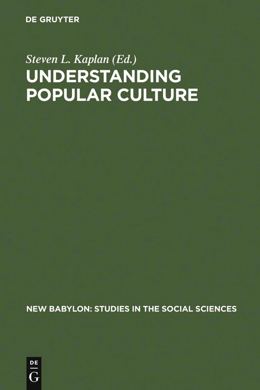 Understanding Popular Culture: Europe from the Middle Ages to the Nineteenth Century: 40 (New Babylon, 40) - Image 1