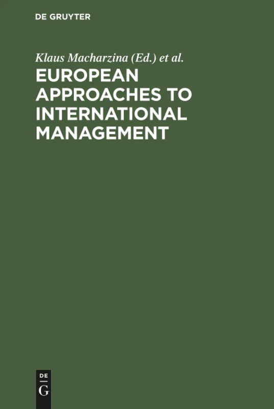 European Approaches to International Management