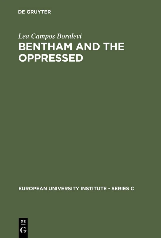 Bentham and the Oppressed: 1 (European University Institute - Series C, 1) - Image 1