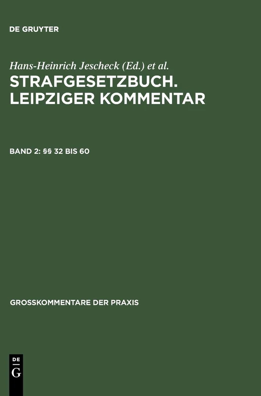De Gruyter 32 Bis 60 (Gro kommentare Der Praxis) Book