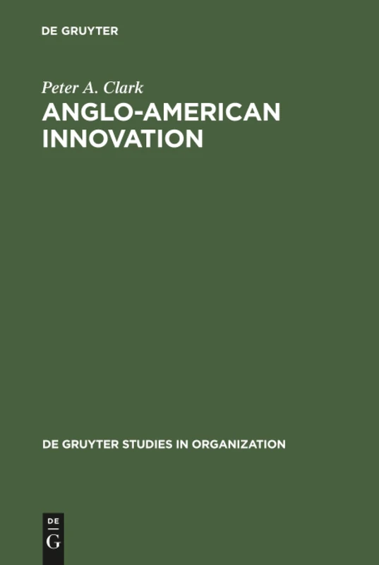 De Gruyter Anglo-American Innovation - De Gruyter Studies 9