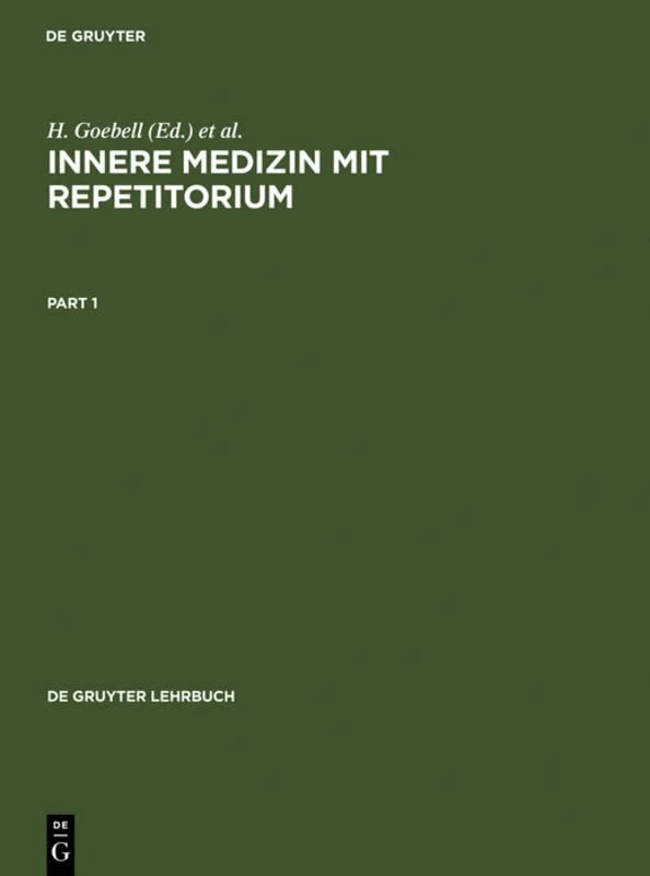 De Gruyter Innere Medizin Mit Repetitorium - Medical Book