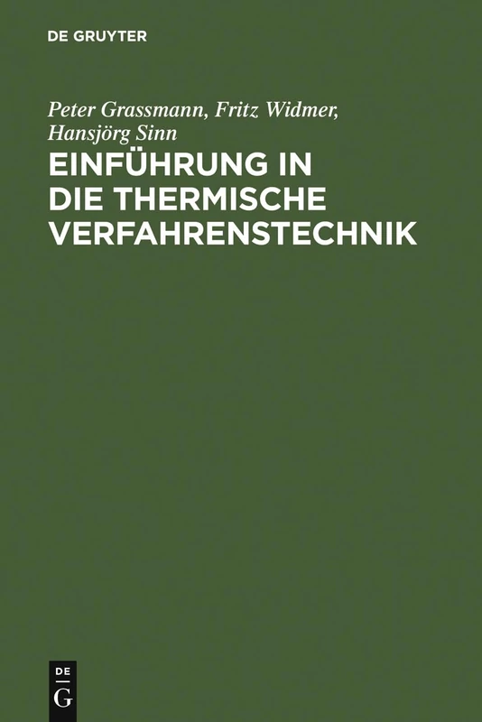 Einführung in die thermische Verfahrenstechnik - Image 1