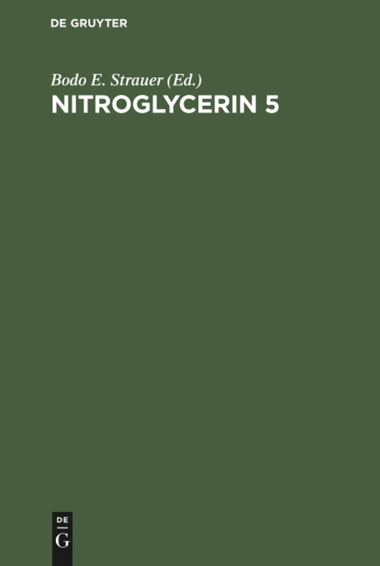 Nitroglycerin 5: Fifth Hamburg Symposium 2nd November 1985 - Image 1