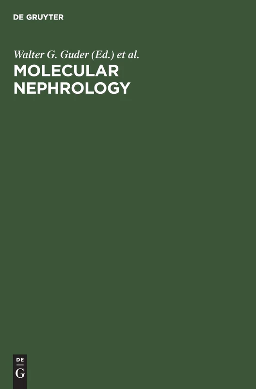 Molecular Nephrology: Biochemical Aspects of Kidney Function. Proceedings of the 8th International Symposium, Dubrovnik, Yugoslavia, October 5–8, 1986