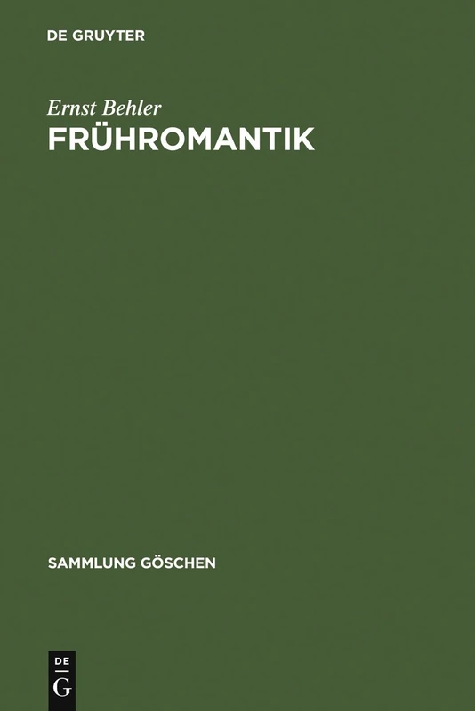 Frühromantik: 2807 (Sammlung Göschen)