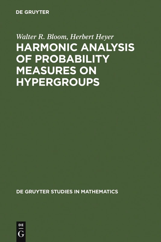 Harmonic Analysis of Probability Measures on Hypergroups (De Gruyter Studies in Mathematics): 20 - Image 1