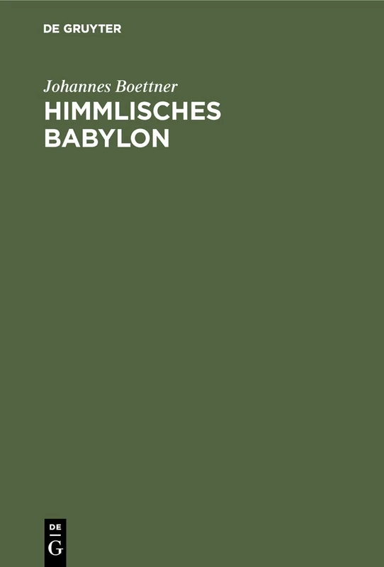 Himmlisches Babylon: Zur Kultur Der Verstadterten Gesellschaft