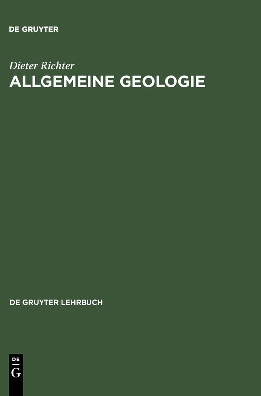 Allgemeine Geologie (de Gruyter Lehrbuch)