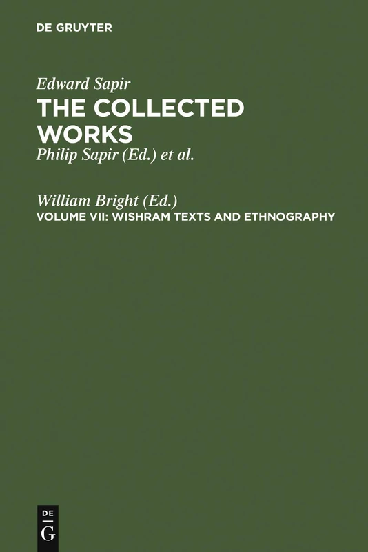 De Gruyter Mouton - Wishram Texts and Ethnography: 07 - Image 1