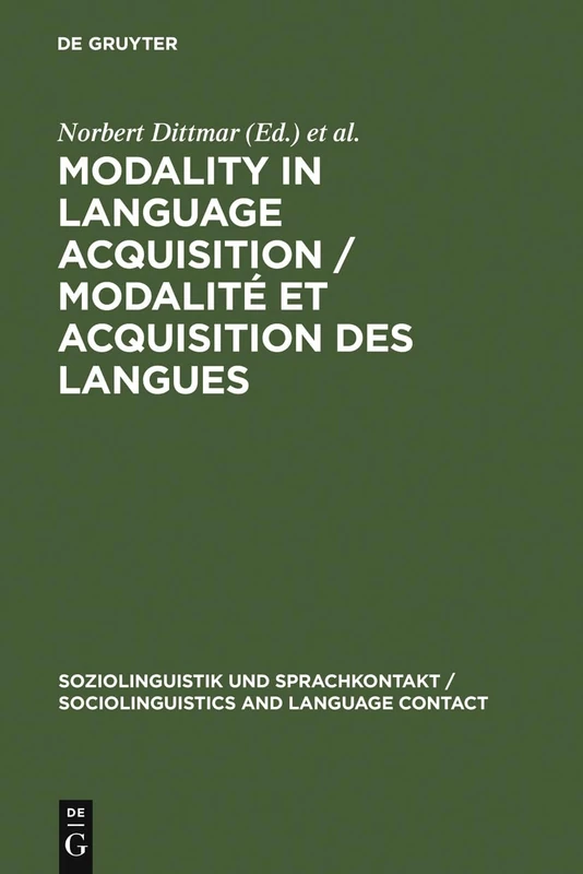 De Gruyter Modality in Language Acquisition - Book 6