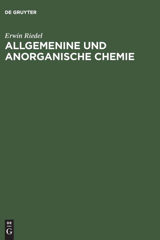 Allgemenine und anorganische Chemie: Ein Lehrbuch Fur Studenten Mit Nebenfach Chemie 5., Bearbeitete Auflage