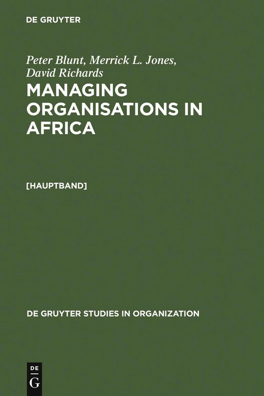 Managing Organisations in Africa: 40 (De Gruyter Studies in Organization, 40)