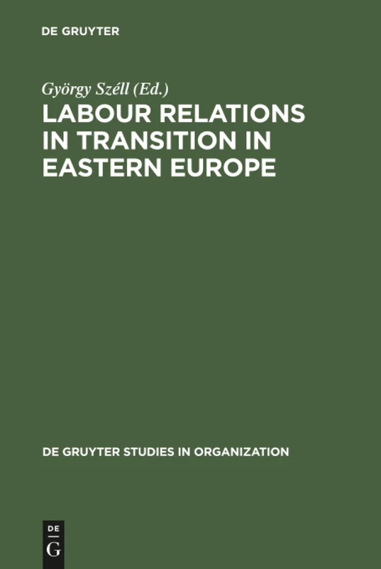 Labour Relations in Transition in Eastern Europe: 33 (De Gruyter Studies in Organization, 33)
