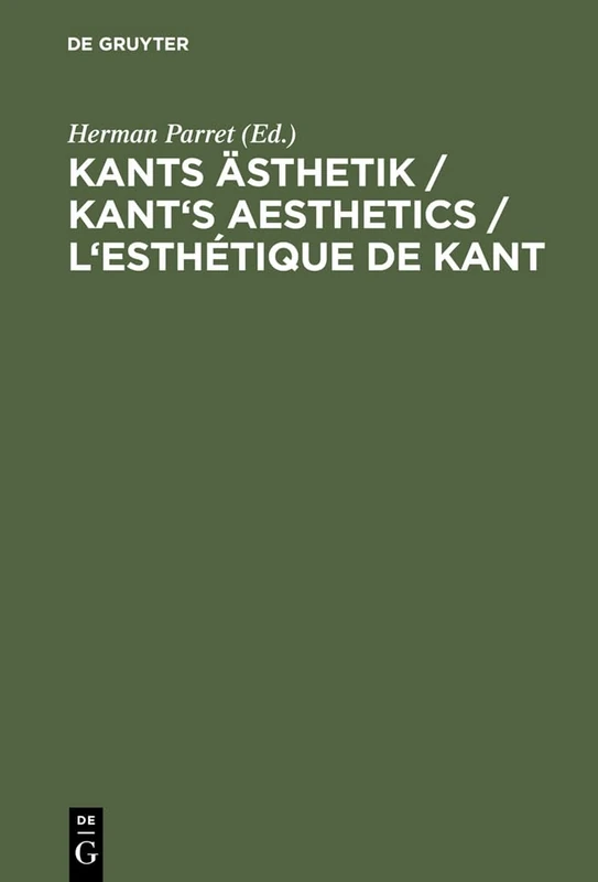 Kants Ästhetik / Kant's Aesthetics / L'esthétique de Kant - Image 1