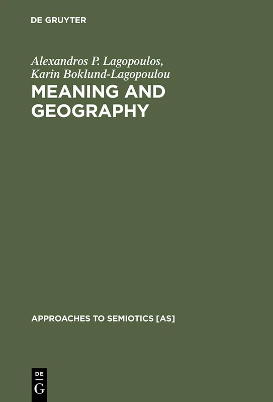 De Gruyter Meaning and Geography: Social Conception of Region - Image 1