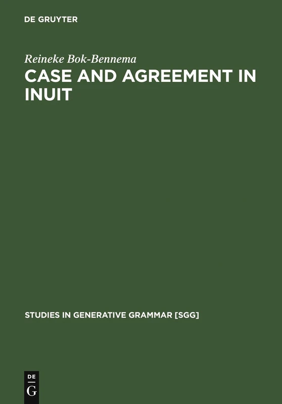 Case and Agreement in Inuit (Studies in Generative Grammar): 38 - Image 1