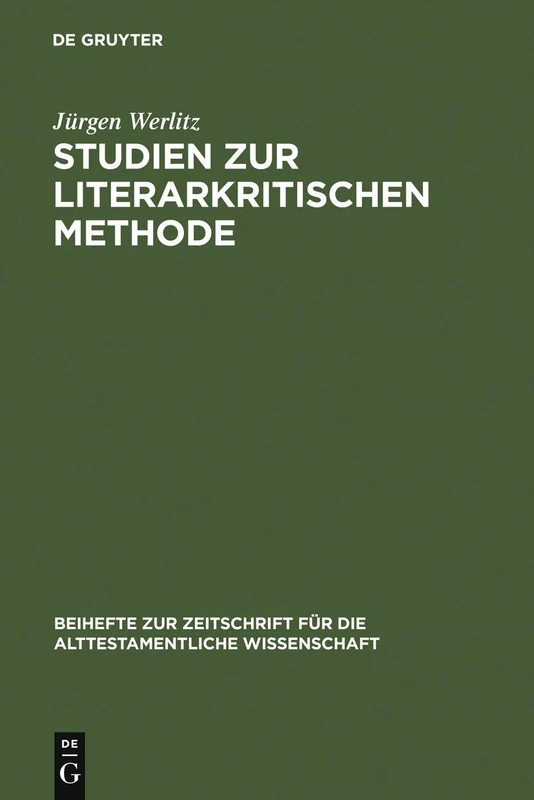 Studien zur literarkritischen Methode: Gericht Und Heil in Jesaja 7,1-17 Und 29,1-8: 204 (Beihefte Zur Zeitschrift Für die Alttestamentliche Wissensch)