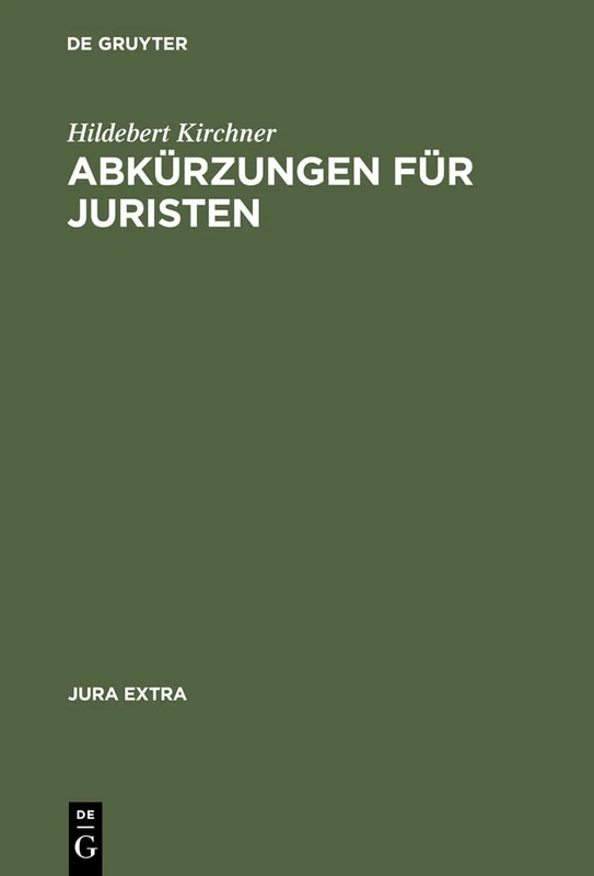 Abkürzungen für Juristen (Jura Extra)