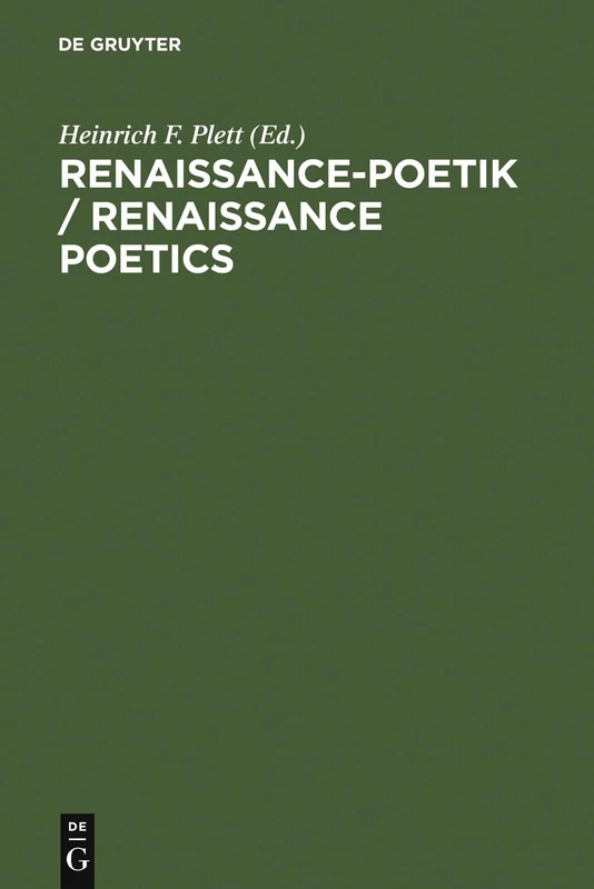De Gruyter Renaissance-Poetik - Literary Theory and Criticism