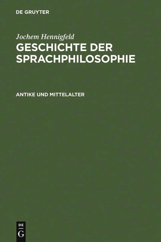 De Gruyter Antike Und Mittelalter - Reference Book