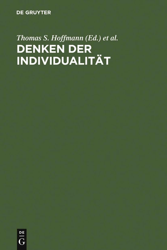 Denken der Individualität: Festschrift für Josef Simon zum 65.Geburstag im August 1995 - Image 1