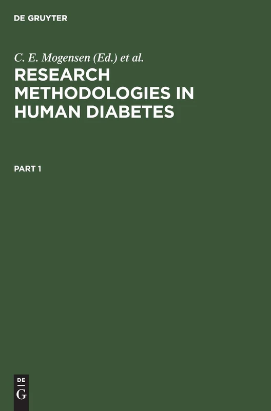 Research Methodologies in Human Diabetes. Part 1: 001